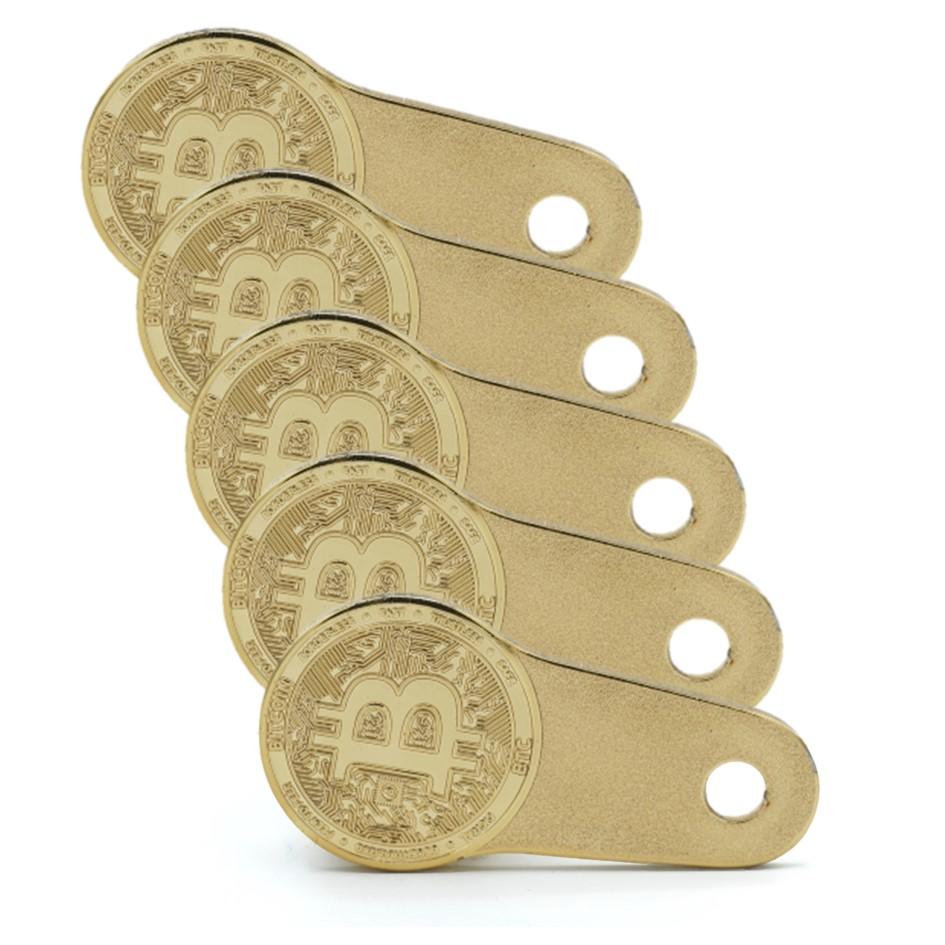 Ficha de carrito de la compra Bitcoin (lote de 5)