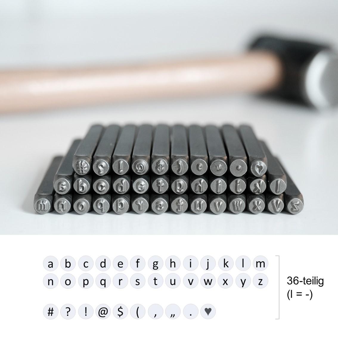 Sello - letras minúsculas y caracteres especiales