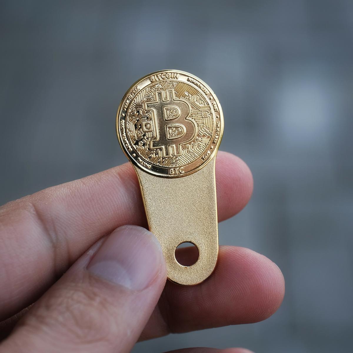 Bitcoin shopping cart chip (set of 5)